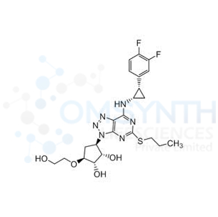 (1S,2S,3R,5S)-3-(7-(((1S,2S)-2-(3,4-Difluorophenyl)cyclopropyl)amino)-5-(propylthio)-3H-[1,2,3]triazolo[4,5-d]pyrimidin-3-yl)-5-(2-hydroxyethoxy)cyclopentane-1,2-diol