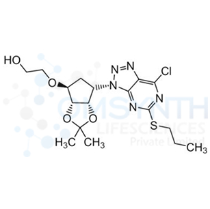 2-(((3aR,4S,6S,6aS)-6-(7-Chloro-5-(propylthio)-3H-[1,2,3]triazolo[4,5-d]pyrimidin-3-yl)-2,2-dimethyltetrahydro-4H-cyclopenta[d][1,3]dioxol-4-yl)oxy)ethan-1-ol