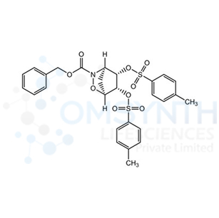 Benzyl (1S,4R,5S,6R)-5,6-bis(tosyloxy)-2-oxa-3-azabicyclo[2.2.1]heptane-3-carboxylate