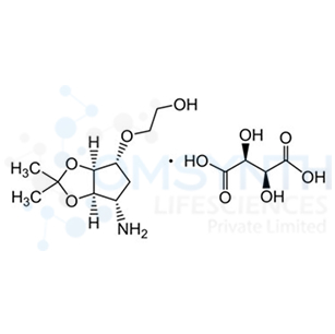 2-(((3aS,4R,6S,6aR)-6-amino-2,2-dimethyltetrahydro-4H-cyclopenta[d][1,3]dioxol-4-yl)oxy)ethan-1-ol (2S,3S)-2,3-dihydroxysuccinate