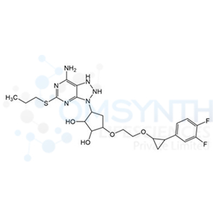 rel-(1R,2R,3S,5R)-3-(7-Amino-5-(propylthio)-1,2-dihydro-3H-[1,2,3]triazolo[4,5-d]pyrimidin-3-yl)-5-(2-(2-(3,4-difluorophenyl)cyclopropoxy)ethoxy)cyclopentane-1,2-diol