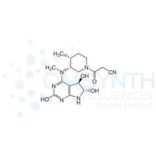 3-((3R,4R)-3-(((5S,6R)-5,6-Dihydroxy-6,7-dihydro-5H-pyrrolo[2,3-d]pyrimidin-4-yl)(methyl)amino)-4-methylpiperidin-1-yl)-3-oxopropanenitrile