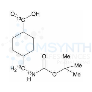 cis,trans-(1,1-Dimethylethoxy)carbonyl Tranexamic Acid-13C2,15N