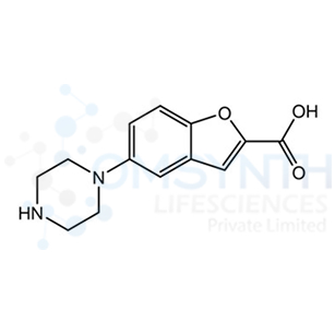 5-(1-Piperazinyl)benzofuran-2-carboxylic acid