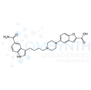 5-(4-(4-(5-Carbamoyl-1H-indol-3-yl)butyl)piperazin-1-yl)benzofuran-2-carboxylic acid