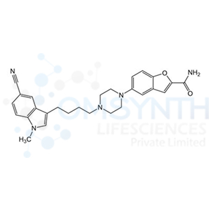 5-(4-(4-(5-Cyano-1-methyl-1H-indol-3-yl)butyl)piperazin-1-yl)benzofuran-2-carboxamide