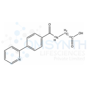 N-[4-(2-Pyridinyl)benzoyl]glycine-13C2,15N