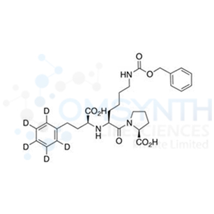 N-Benzyloxycarbonyl (S)-Lisinopril-d5