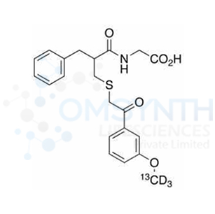 Thiorphan Methoxyacetophenone-13C,d3 Derivative