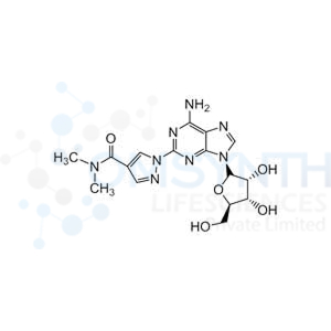 Methyl 1-(6-amino-9-((2S,3R,4S,5R)-3,4-dihydroxy-5-(hydroxymethyl)tetrahydrofuran-2-yl)-9H-purin-2-yl)-1H-pyrazole-4-carboxylate
