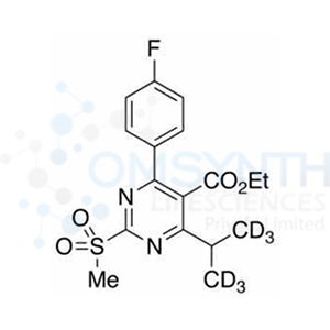 Ethyl 4-(4-Fluorophenyl)-6-isopropyl-2-(methylsulfonyl)pyrimidine- 5-carboxylate-d6