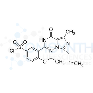 4-Ethoxy-3-(5-methyl-4-oxo-7-propyl-3,4-dihydro-imidazo[5,1-f][1,2,4]-triazin-2-yl)benzene-sulfonyl Chloride