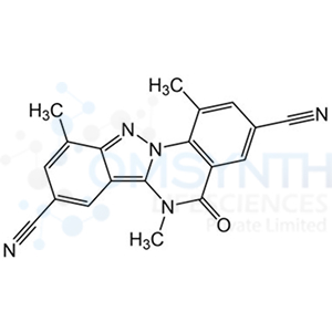 1,6,10-Trimethyl-5-oxo-5,6-dihydroindazolo[2,3-a]quinazoline-3,8-dicarbonitrile