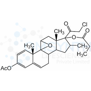 (4aS,6aS)-2-Acetoxy-7-(2-chloroacetyl)-4a,6a,8-trimethyl-4a,5a,6,6a,7,8,9,9a,9b,10-decahydrocyclopenta[1,2]phenanthro[4,4a-b]oxiren-7-yl Propionate