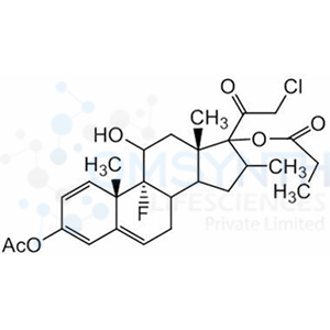 (9R,10S,13S)-3-acetoxy-17-(2-Chloroacetyl)-9-fluoro-11-hydroxy-10,13,16-trimethyl-8,9,10,11,12,13,14,15,16,17-decahydro-7H-cyclopenta[a]phenanthren-17-yl Propionate