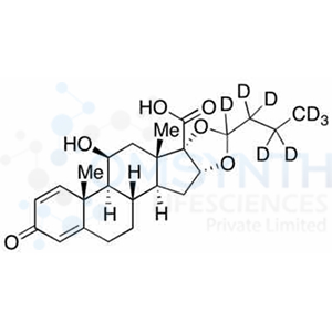 17α-Des-(2-hydroxyacetyl)budesonide 17α-Carboxylic Acid-d8
