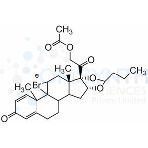 (8aS,8bS,11aR)-8b-(2-Acetoxyacetyl)-6a,8a-dimethyl-4-oxo-10-propyl-1,2,4,6a,7a,8,8a,8b,11a,12,12a,12b-dodecahydro-[1,3]dioxolo[4'',5'':3',4']cyclopenta[1',2':1,2]phenanthro[4,4a-b]bromiren-7-ium