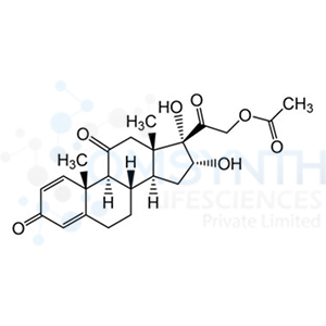 2-((8S,9S,10R,13S,14S,16R,17S)-16,17-Dihydroxy-10,13-dimethyl-3,11-dioxo-6,7,8,9,10,11,12,13,14,15,16,17-dodecahydro-3H-cyclopenta[a]phenanthren-17-yl)-2-oxoethyl acetate