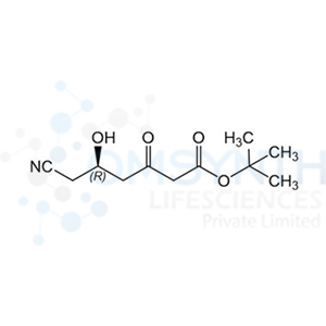 (5R)-6-Cyano-5-hydroxy-3-oxo-hexanoic Acid tert-Butyl Ester