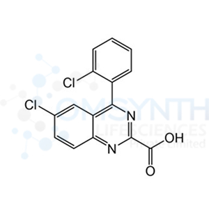 6-Chloro-4-(2-chlorophenyl)-2-quinazolinecarboxylic acid