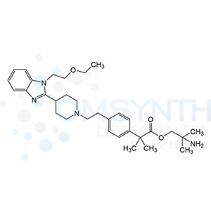 2-Amino-2-methylpropyl 2-(4-(2-(4-(1-(2-ethoxyethyl)-1H-benzo[d]imidazol-2-yl)piperidin-1-yl)ethyl)phenyl)-2-methylpropanoate