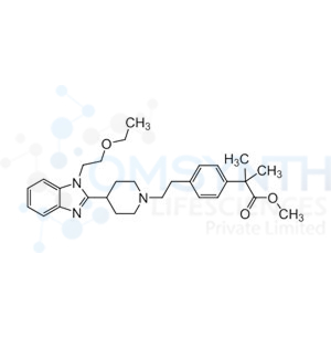 Methyl 2-(4-(2-(4-(1-(2-ethoxyethyl)-1H-benzo[d]imidazol-2-yl)piperidin-1-yl)ethyl)phenyl)-2-methylpropanoate