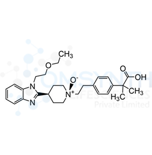 (1r,4s)-1-(4-(2-Carboxypropan-2-yl)phenethyl)-4-(1-(2-ethoxyethyl)-1H-benzo[d]imidazol-2-yl)piperidine 1-oxide