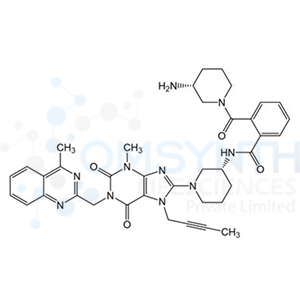 2-((R)-3-Aminopiperidine-1-carbonyl)-N-((R)-1-(7-(but-2-yn-1-yl)-3-methyl-1-((4-methylquinazolin-2-yl)methyl)-2,6-dioxo-2,3,6,7-tetrahydro-1H-purin-8-yl)piperidin-3-yl)benzamide