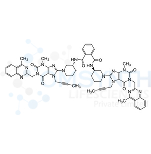 N1,N2-bis((R)-1-(7-(But-2-yn-1-yl)-3-methyl-1-((4-methylquinazolin-2-yl)methyl)-2,6-dioxo-2,3,6,7-tetrahydro-1H-purin-8-yl)piperidin-3-yl)phthalamide