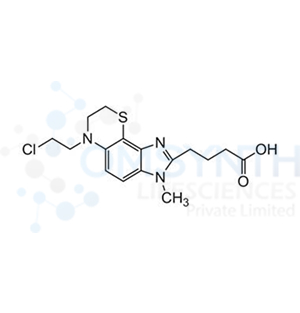 4-(6-(2-Chloroethyl)-3-methyl-3,6,7,8-tetrahydroimidazo[4',5':5,6]benzo[1,2-b][1,4]thiazin-2-yl)butanoic Acid