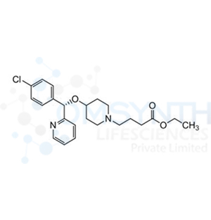 4-[(S)-4-chlorophenyl-2-pyridinylmethoxy]-1-piperidine butanoic Acid Ethyl Ester