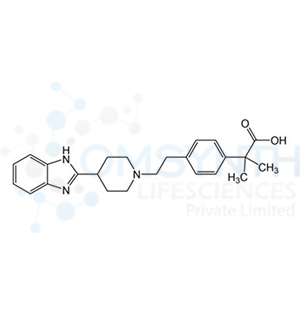 2-(4-(2-(4-(1H-Benzo[d]imidazol-2-yl)piperidin-1-yl)ethyl)phenyl)-2-methylpropanoic Acid