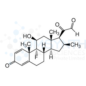2-((8S,9R,10S,11S,13S,14S,16S,17S)-9-Fluoro-11-hydroxy-10,13,16-trimethyl-3-oxo-6,7,8,9,10,11,12,13,14,15,16,17-dodecahydro-3H-cyclopenta[a]phenanthren-17-yl)-2-oxoacetaldehyde
