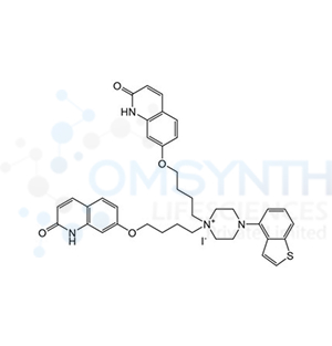 4-(Benzo[b]thiophen-4-yl)-1,1-bis(4-((2-oxo-1,2-dihydroquinolin-7-yl)oxy)butyl)piperazin-1-ium Iodide