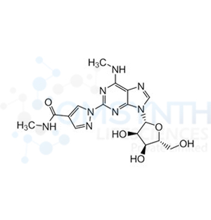 1-(9-((2R,3R,4S,5R)-3,4-Dihydroxy-5-(hydroxymethyl)tetrahydrofuran-2-yl)-6-(methylamino)-9H-purin-2-yl)-N-methyl-1H-pyrazole-4-carboxamide
