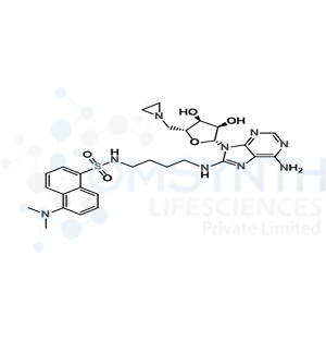 8-Amino[1''-(N''-dansyl)-4''-aminobutyl]-5'-(1-aziridinyl)-5'-deoxy adenosine