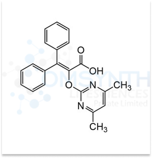 2-((4,6-Dimethylpyrimidin-2-yl)oxy)-3,3-diphenylacrylic acid