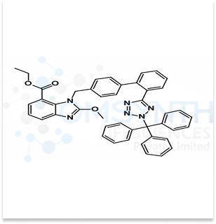 Candesartan Ethyl Ester N2-Trityl Methoxy Analog