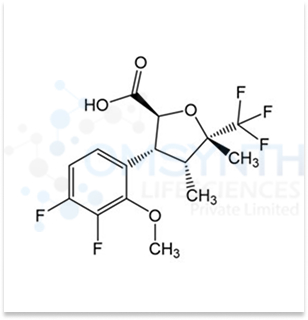 (2S,3R,4R,5S)-3-(3,4-Difluoro-2-methoxyphenyl)-4,5-dimethyl-5-(trifluoromethyl)tetrahydrofuran-2-carboxylic Acid