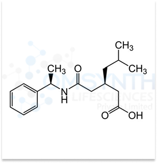 (R)-5-Methyl-3-(2-oxo-2-(((R)-1-phenylethyl)amino)ethyl)hexanoic acid
