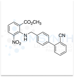 Methyl 2-(((2'-Cyano-[1,1'-biphenyl]-4-yl)methyl)amino)-3-nitrobenzoate