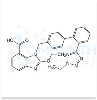 2-Ethoxy-1-((2'-(2-ethyl-2H-tetrazol-5-yl)-[1,1'-biphenyl]-4-yl)methyl)-1H-benzo[d]imidazole-7-carboxylic acid