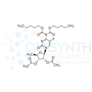 Cytidine, 5'-deoxy-5-fluoro-N,N-bis[(pentyloxy)carbonyl]-, 2',3'-diacetate