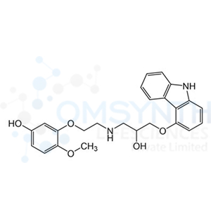 3-(2-((3-((9H-Carbazol-4-yl)oxy)-2-hydroxypropyl)amino)ethoxy)-4-methoxyphenol
