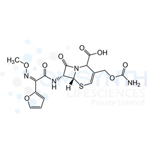 (6R,7R)-3-((Carbamoyloxy)methyl)-7-((Z)-2-(furan-2-yl)-2-(methoxyimino)acetamido)-8-oxo-5-thia-1-azabicyclo[4.2.0]oct-3-ene-2-carboxylic acid