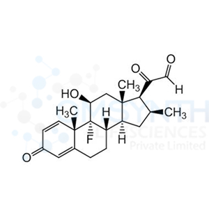 2-((8S,9R,10S,11S,13S,14S,16S,17S)-9-Fluoro-11-hydroxy-10,13,16-trimethyl-3-oxo-6,7,8,9,10,11,12,13,14,15,16,17-dodecahydro-3H-cyclopenta[a]phenanthren-17-yl)-2-oxoacetaldehyde