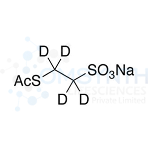 2-Acetylthioethanesulfonic Acid-d4 Sodium Salt