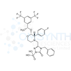 (4-Benzyl-3-(((2R,3S)-2-((R)-1-(3,5-bis(trifluoromethyl)phenyl)ethoxy)-3-(4-fluorophenyl)morpholino)methyl)-5-oxo-4,5-dihydro-1H-1,2,4-triazol-1-yl)phosphonic acid