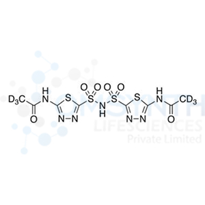 Bis[5-(acetylamino)-1,3,4-thiadiazole-2-sulfonyl]amine-d6