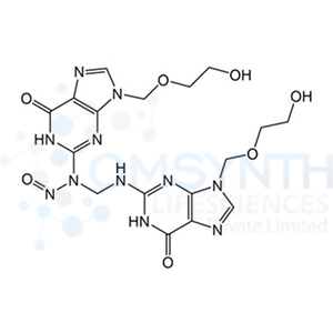 N-(9-((2-Hydroxyethoxy)methyl)-6-oxo-6,9-dihydro-1H-purin-2-yl)-N-(((9-((2-hydroxyethoxy)methyl)-6-oxo-6,9-dihydro-1H-purin-2-yl)amino)methyl)nitrous amide